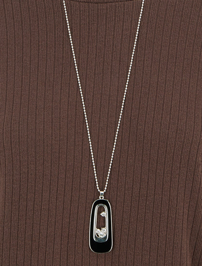Pull côtelé à manches longues style chuave-souris - Marron - 3