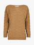 Pull à relief zig-zag et ajouré - Camel - 1