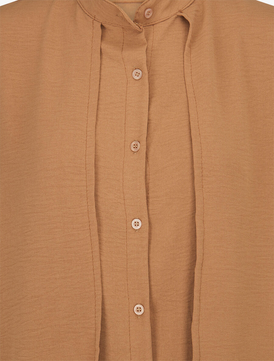 Chemise à double pans - Camel - 3