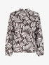 Blouse imprimé fantaisie coupe boule - Marron - 1