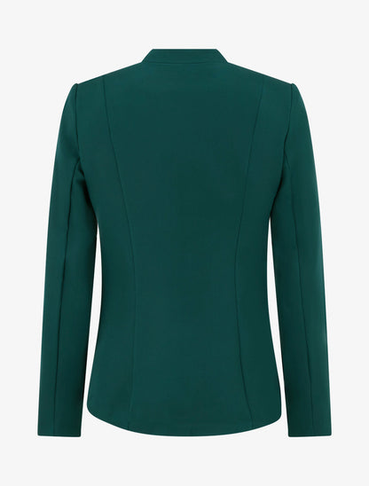 Veste droite à épaulettes - Vert sapin - 2