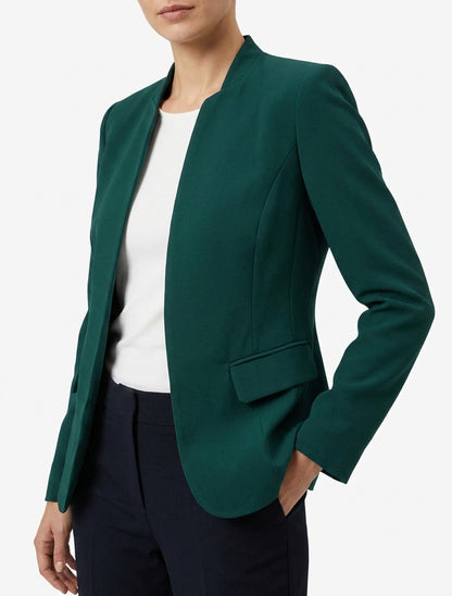 Veste droite à épaulettes - Vert sapin