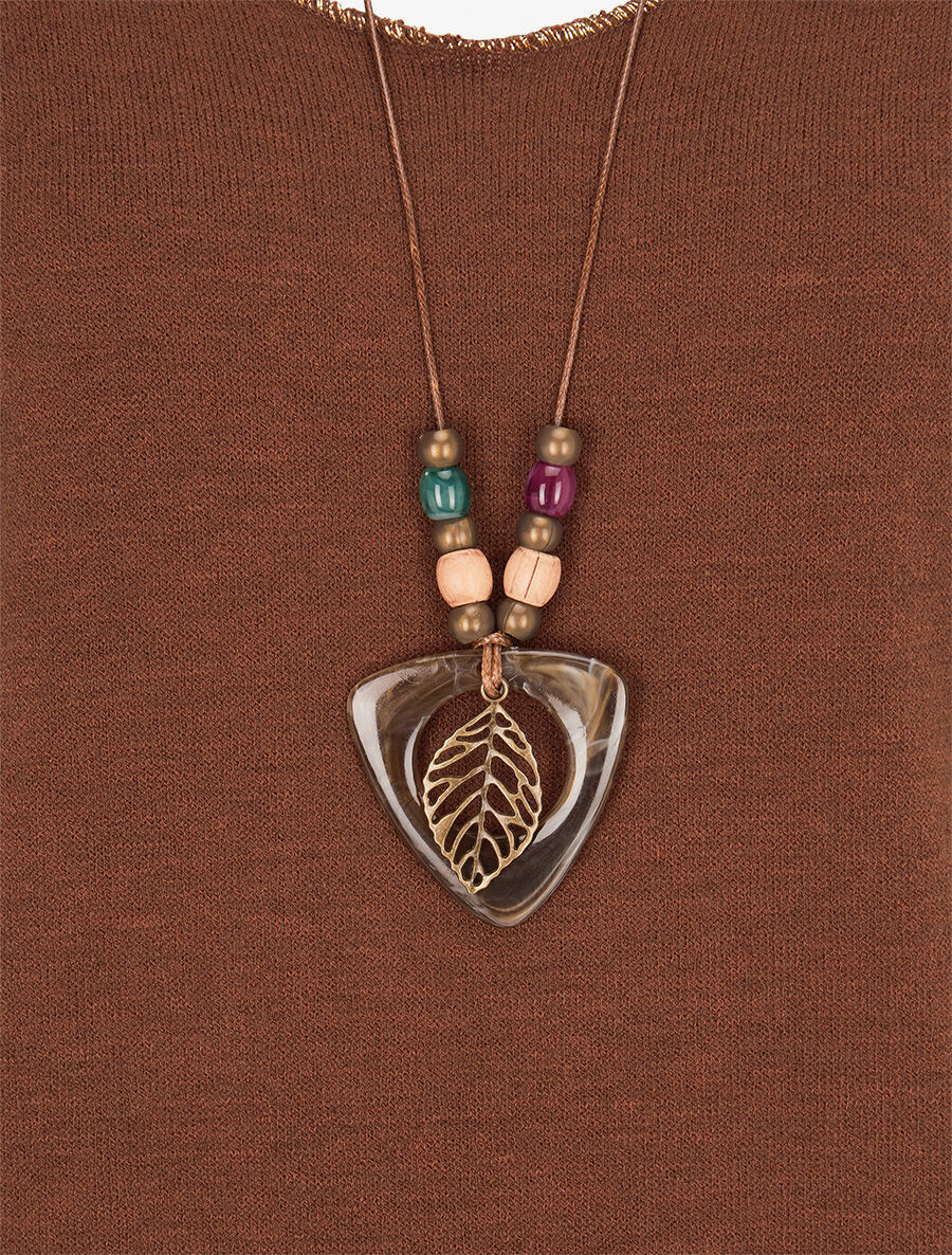 Pull fin à bords irisés - Camel - 3