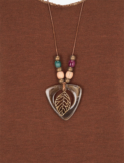 Pull fin à bords irisés - Camel - 3