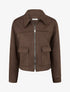 Veste zippée effet daim - Marron - 1