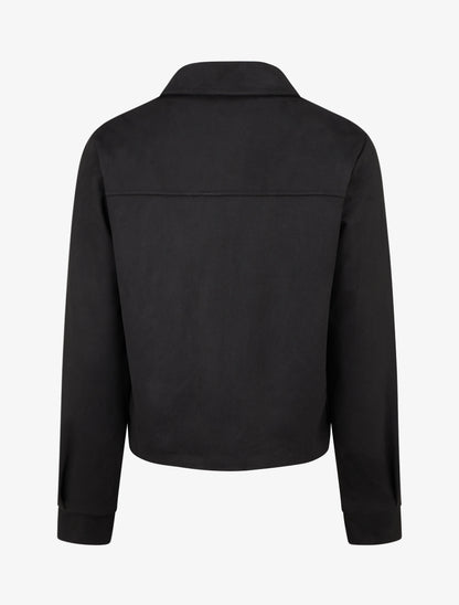 Veste zippée effet daim - Noir - 2