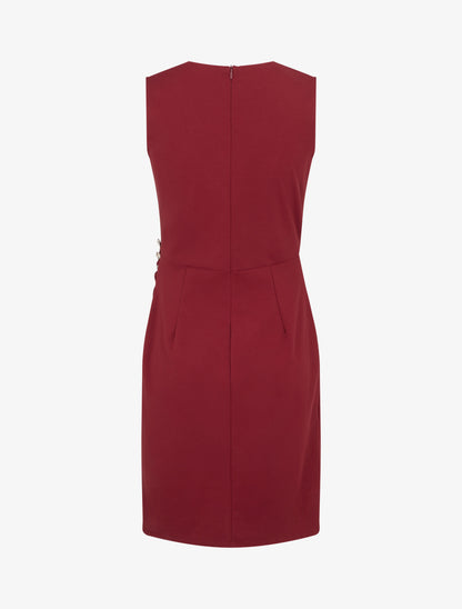 Robe sans manches style portefeuille - Bordeaux - 2
