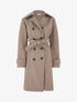 Manteau long croisé basique - Taupe - 1