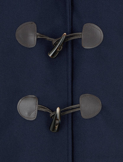 Duffle-coat à attaches contrastantes - Marine - 3