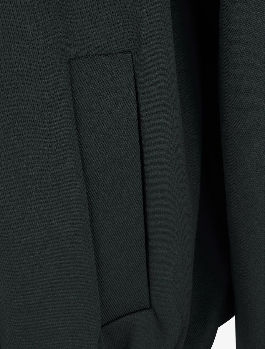Bomber uni à bords élastiqués - Noir - 3
