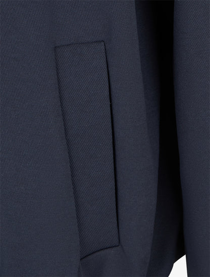 Bomber uni à bords élastiqués - Marine - 3