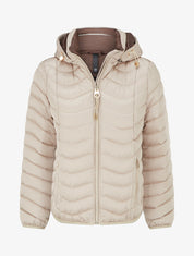 Doudoune ajustée matelassée - Beige - 1