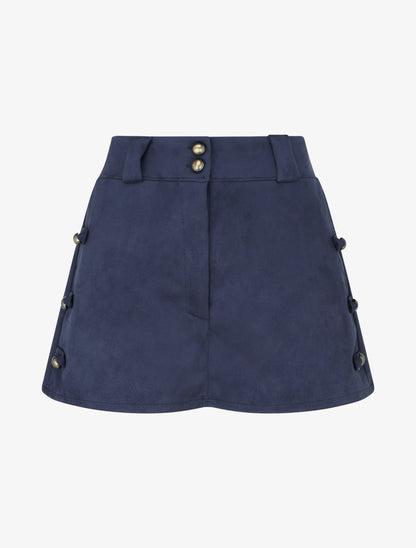 Short en suédine en trompe l&