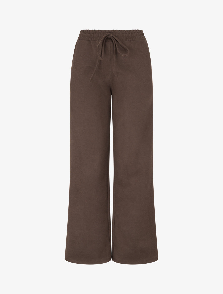 Pantalon style jogging - Marron - 1
