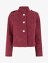 Veste courte duveuteuse et zippée - Rouge - 1