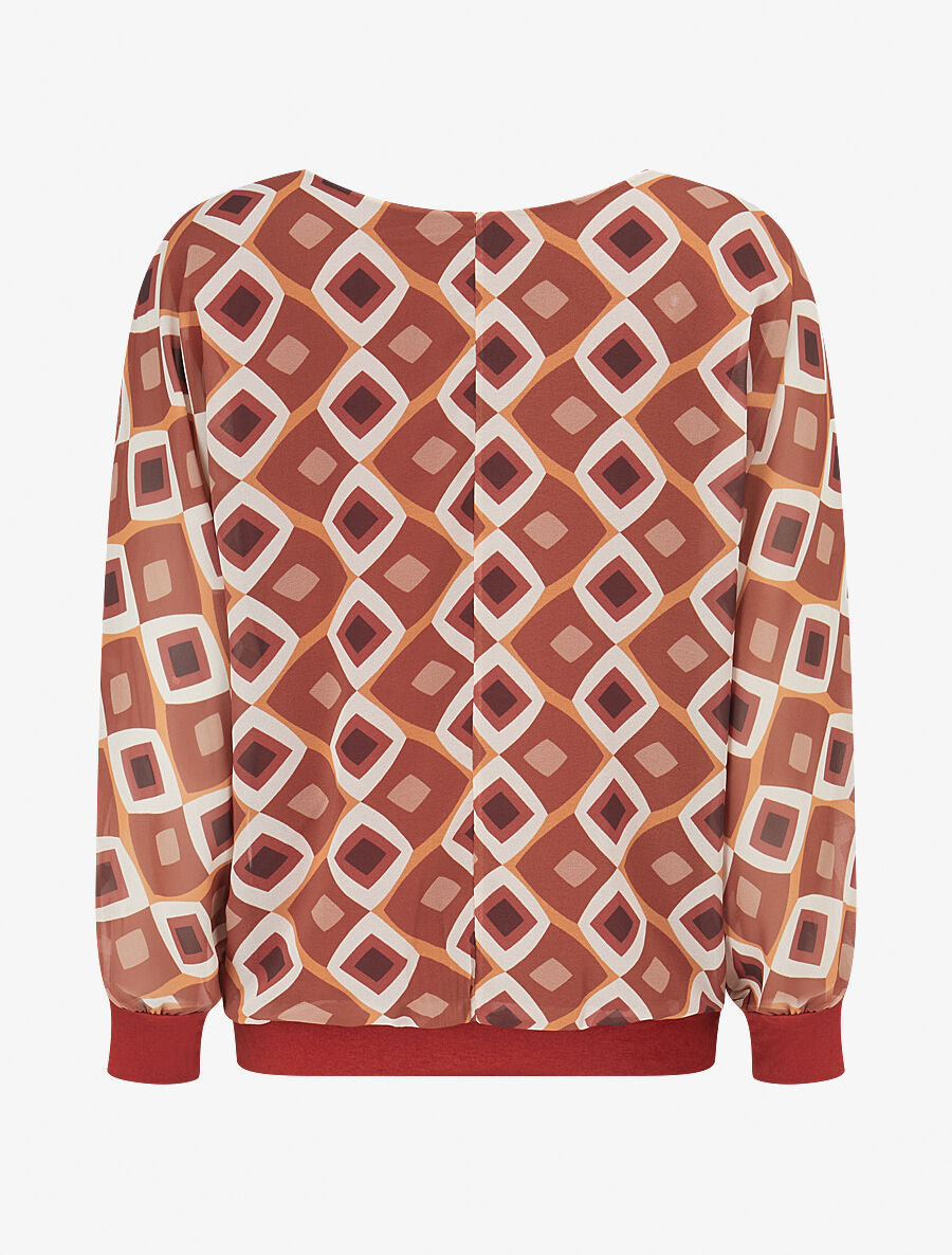 Top en voile à motifs 70&