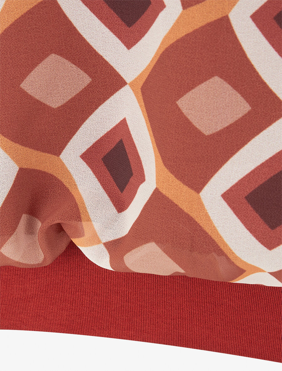 Top en voile à motifs 70&