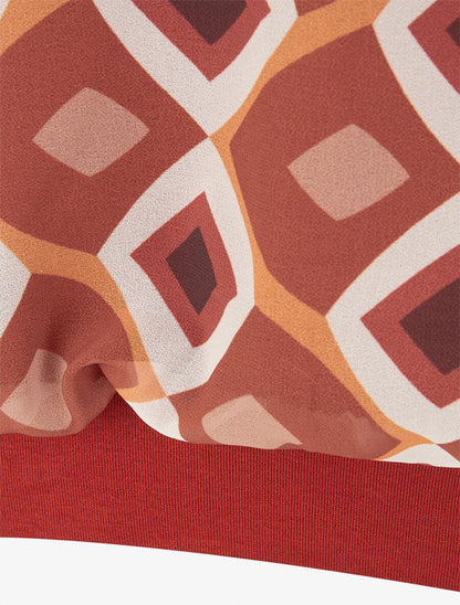 Top en voile à motifs 70&