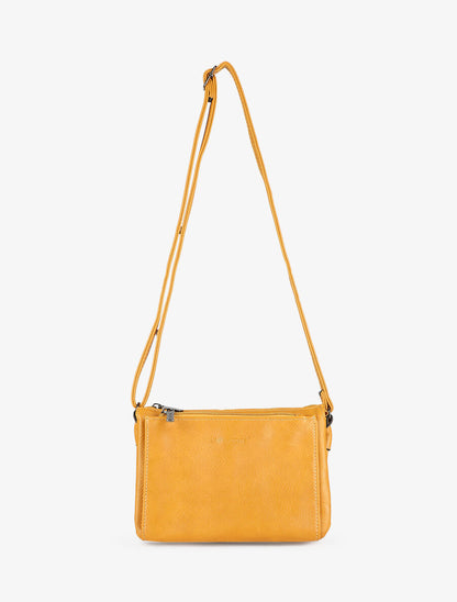 Sac besace Marina - Jaune moutarde - 3