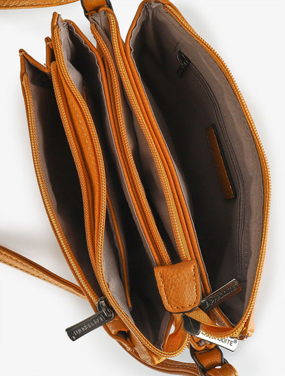 Sac besace Marina - Jaune moutarde - 4