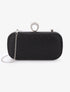 Minaudière à paillettes et fermoir bague - Noir - 5
