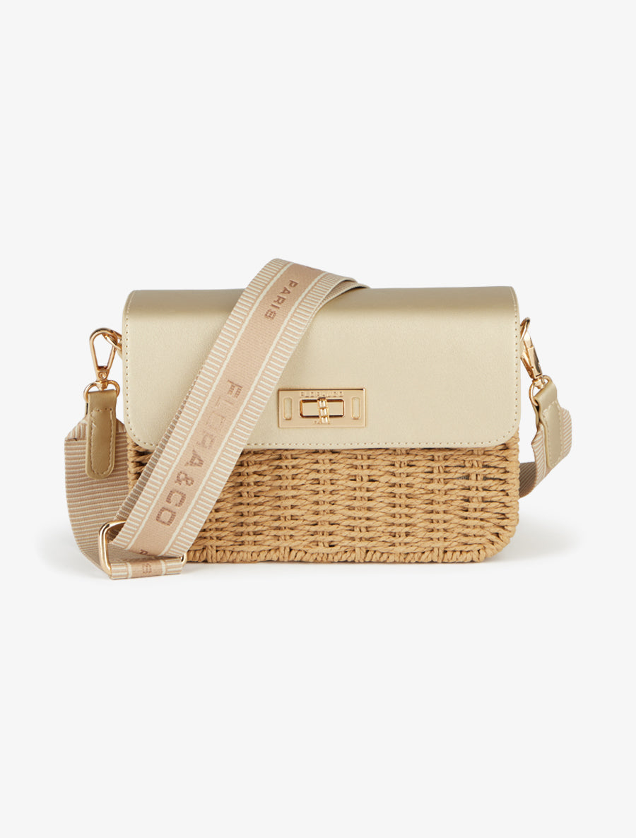 Sac besace Amandine - Or - 1