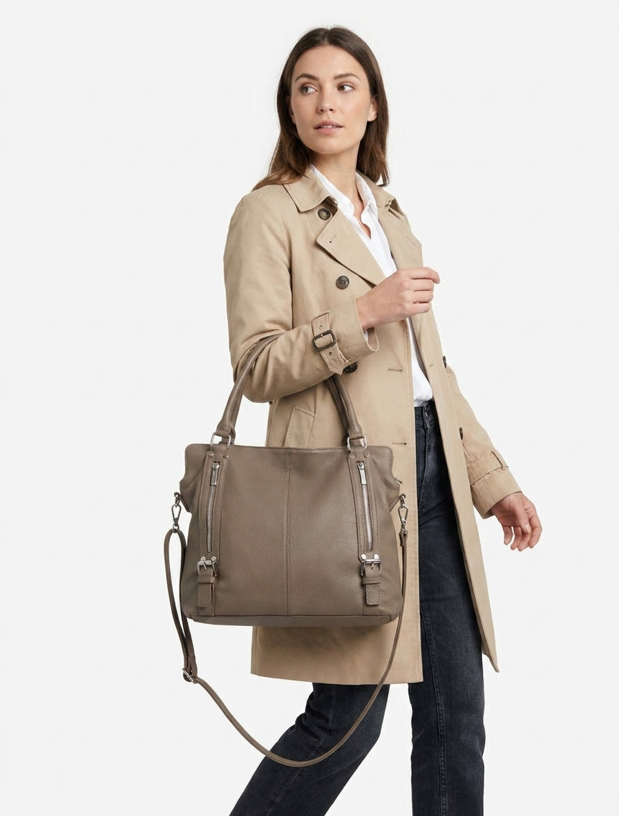 Sac cabas Eugénie - Taupe
