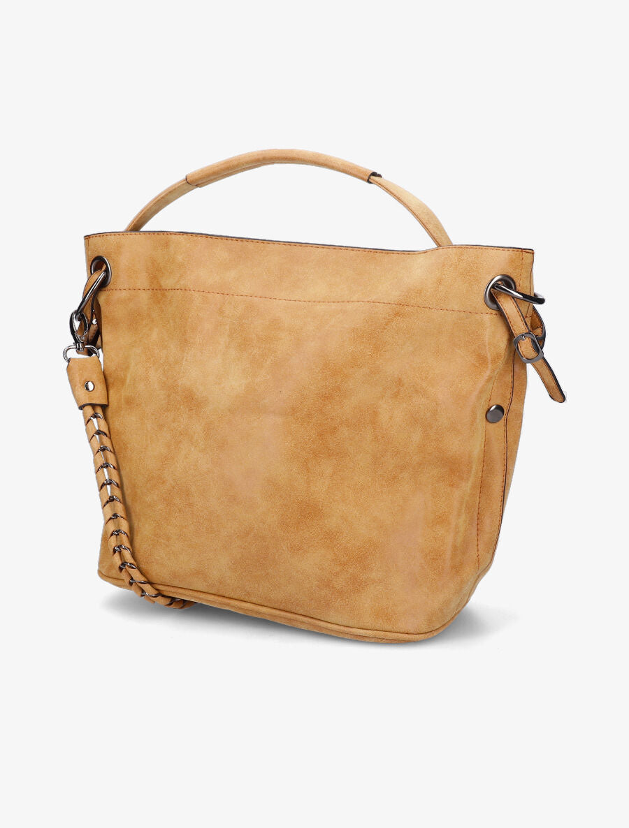 Sac cabas Elena - Jaune moutarde - 3
