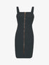 Robe daim zippée - Noir - 1