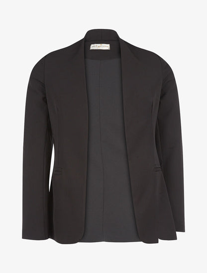 Blazer long casual - Noir - 1