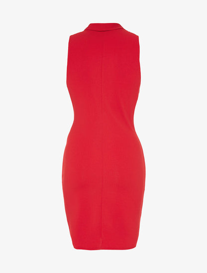 robe unie bas portefeuille - rouge - 2