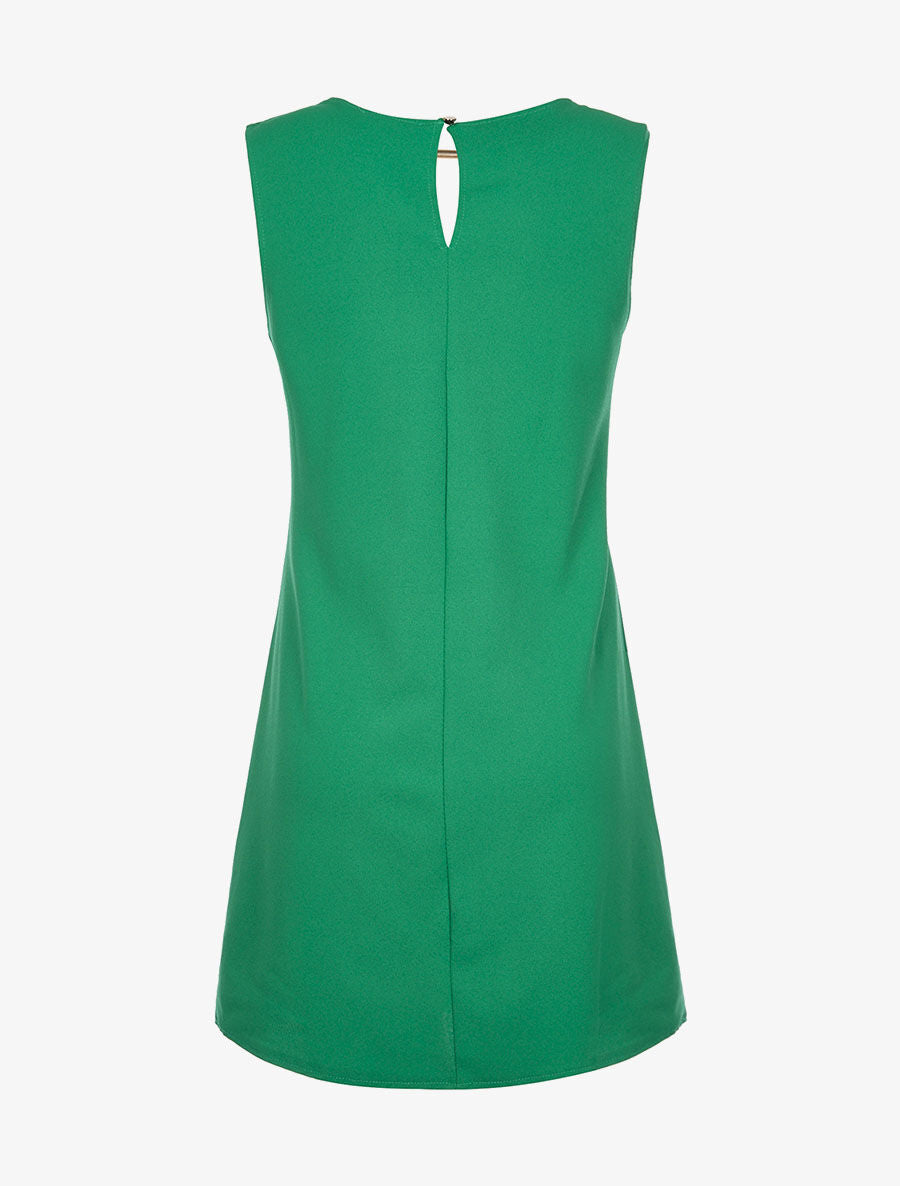 Robe décolleté tige dorée - vert - 2