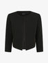Veste droite uni manches 3/4 - Noir - 1