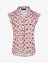 Top droit sans manches à imprimé pois stylisés - Rose poudré - 5