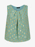 Top boule sans manches à imprimé pois irisés - Vert d&