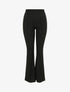 Pantalon flare uni à taille haute - Noir - 1