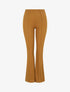 Pantalon flare uni à taille haute - Camel - 4