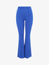 Pantalon flare uni à taille haute - Bleu électrique - 1