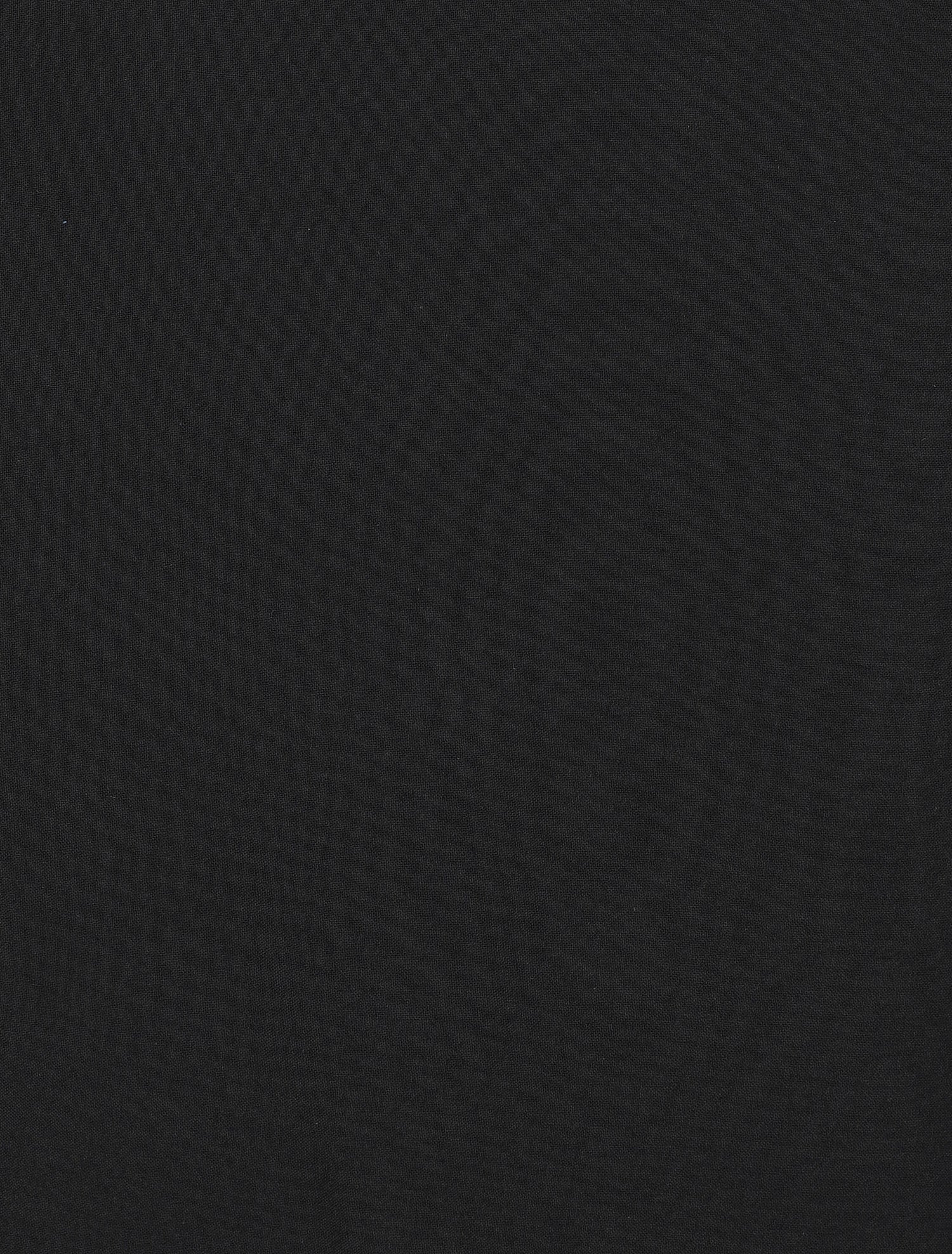 Top droit uni sans manches dos en dentelle - Noir - 3
