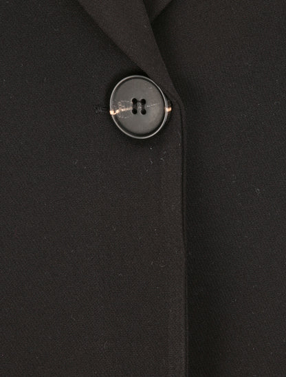 Blazer oversize uni sans manches - Noir - 3