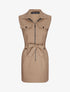 Robe sans manches avec ceinture - Camel - 1