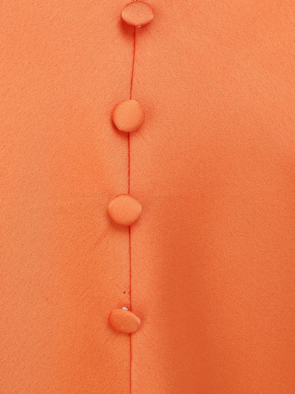 Caraco droit uni boutonné - Orange - 3