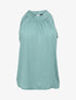 Top droit uni à col américain - Bleu clair - 4