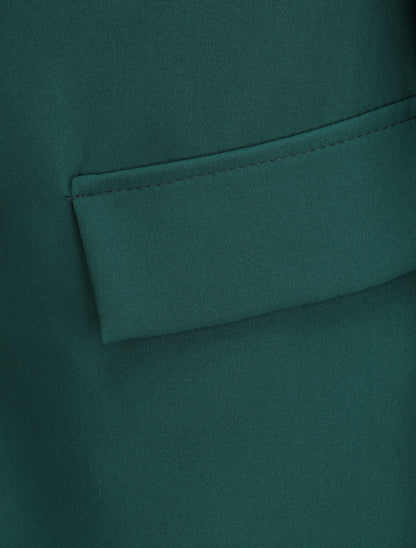 Blazer oversize à pans asymétriques - Vert sapin - 3