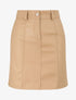 Jupe évasée en simili - Beige - 1