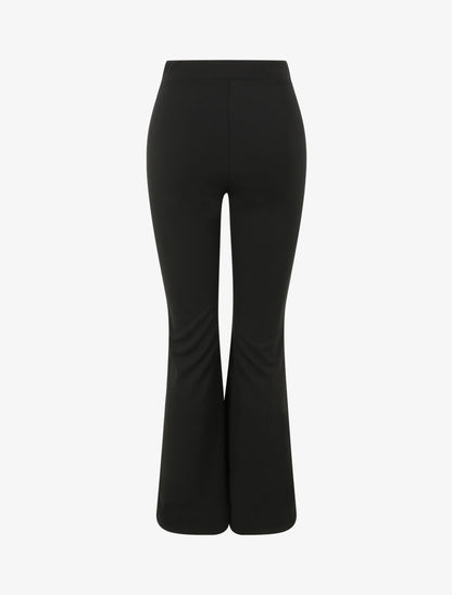 Pantalon taille standard coupe flare - Noir - 2