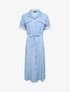 Robe chemise longue - Bleu ciel - 1