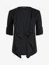 Veste fluide à pans asymétriques - Noir - 3