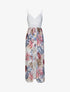 Combishort ajustée voile imprimé tropical - Blanc - 4