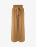 Pantalon ample à taille élastiquée - Camel - 1
